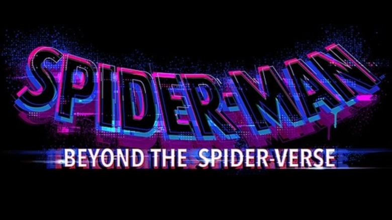 Announcement logo for "Spider-Man: Beyond the Spider-Verse"