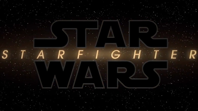 Announcement logo for the "Star Wars: Starfighter" movie
