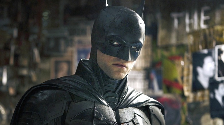 The Batman standing in Riddler's lair "The Batman"
