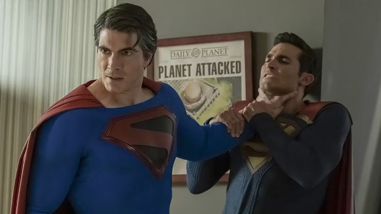 Superman chokes superman