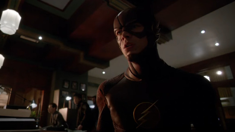 Flash looks left