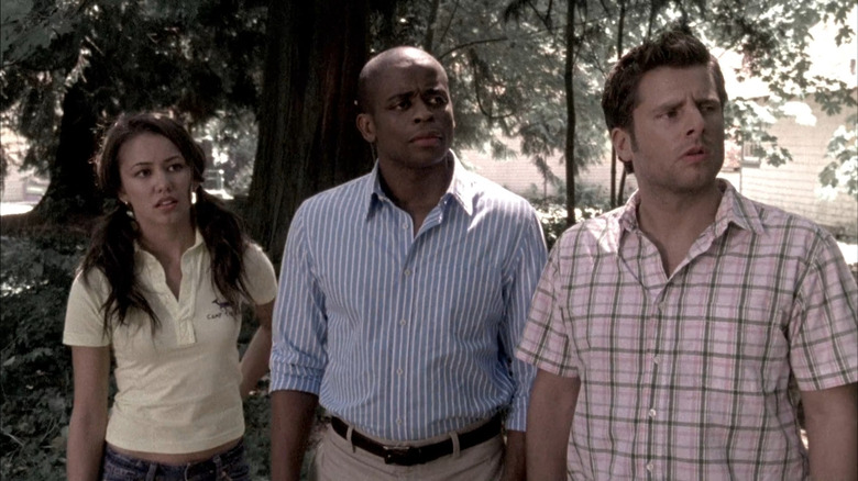 Gus, Shawn, and Sissy screaming