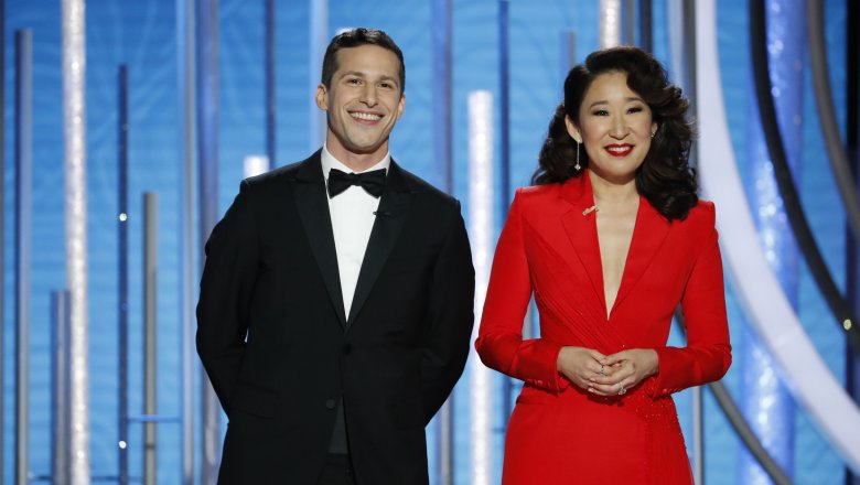 Andy Samberg and Sandra Oh