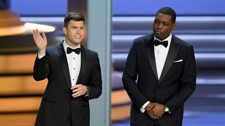 Colin Jost and Michael Che at the Emmys
