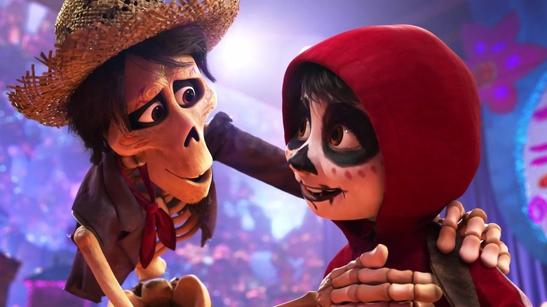 Hector talking to Miguel in Coco