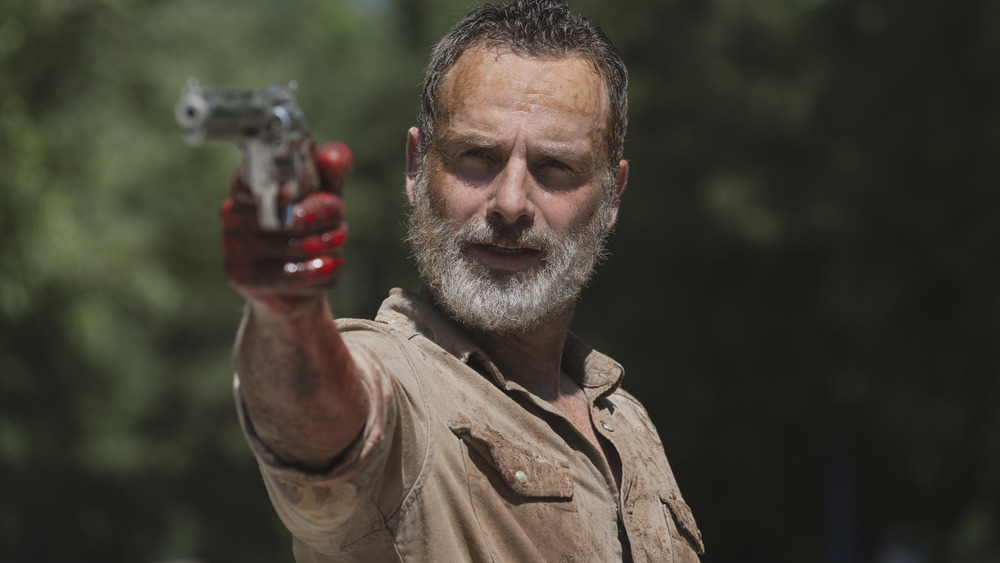 Andrew Lincoln as Rick Grimes on The Walking Dead