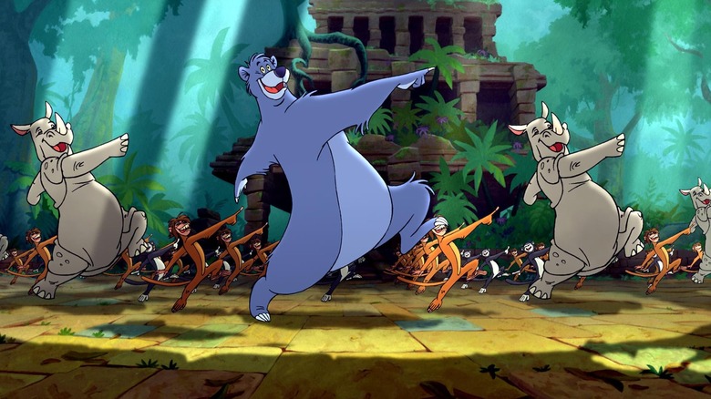 Baloo leads a dance in The Jungle Book 2