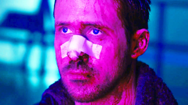 Ryan Gosling covered in blood