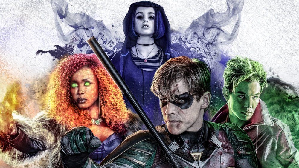 DC Universe promotional poster for live-action Titans series.