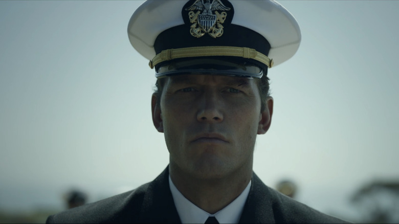 Chris Pratt wearing a military dress uniform in "The Terminal List"