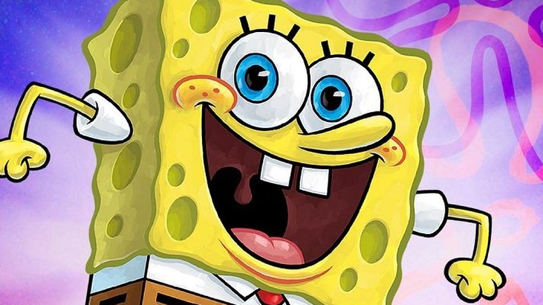 SpongeBob smiling eagerly