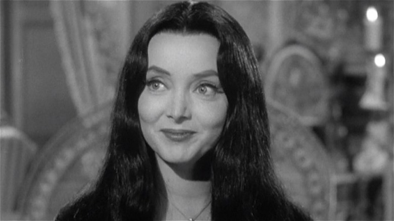 Carolyn Jones Morticia Addams smiling