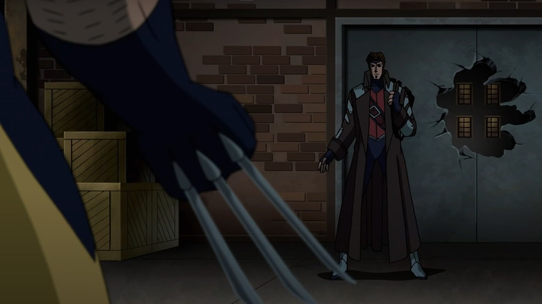 Wolverine confronts Gambit
