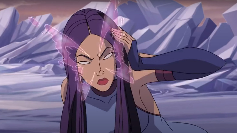 Psylocke using her powers