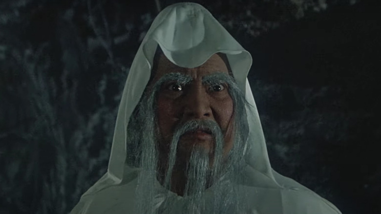 Sammo Hung with long eyebrows