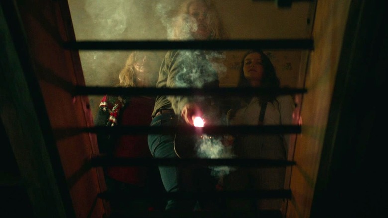 Laurie traps Michael