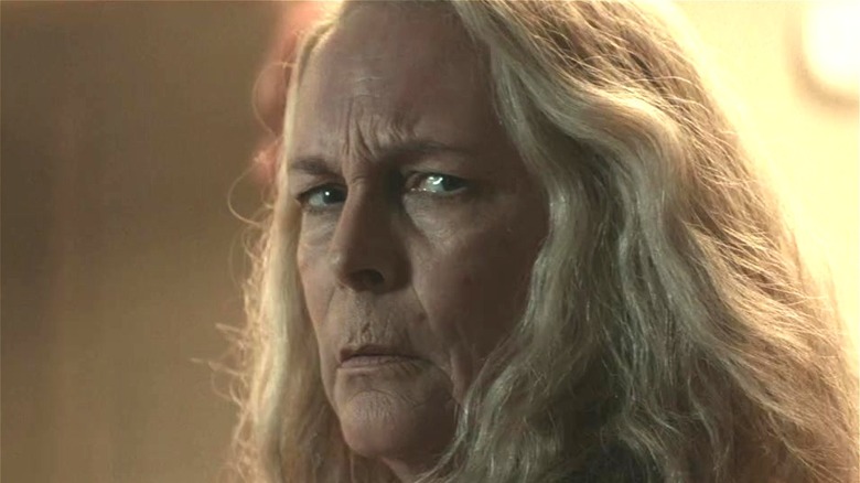 Laurie Strode looking stern