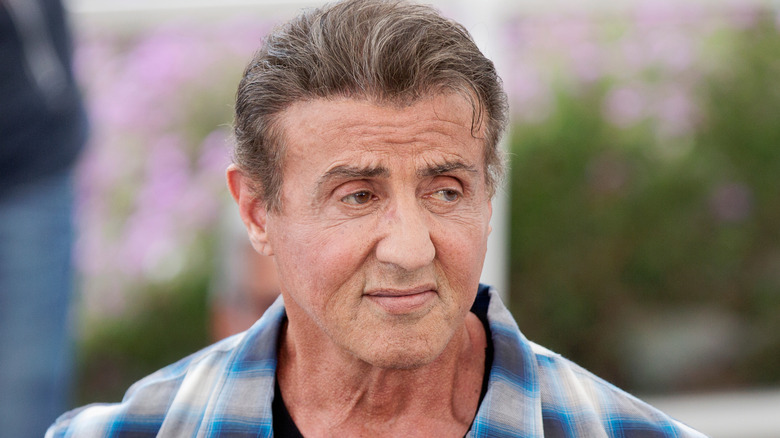 Sylvester Stallone outside