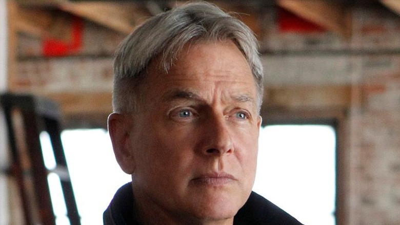 Mark Harmon Agent Gibbs expressionless