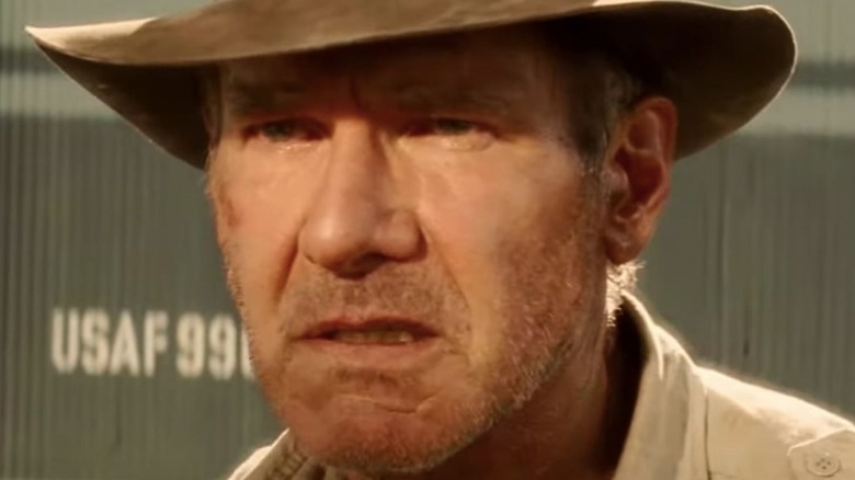 Indiana Jones squinting