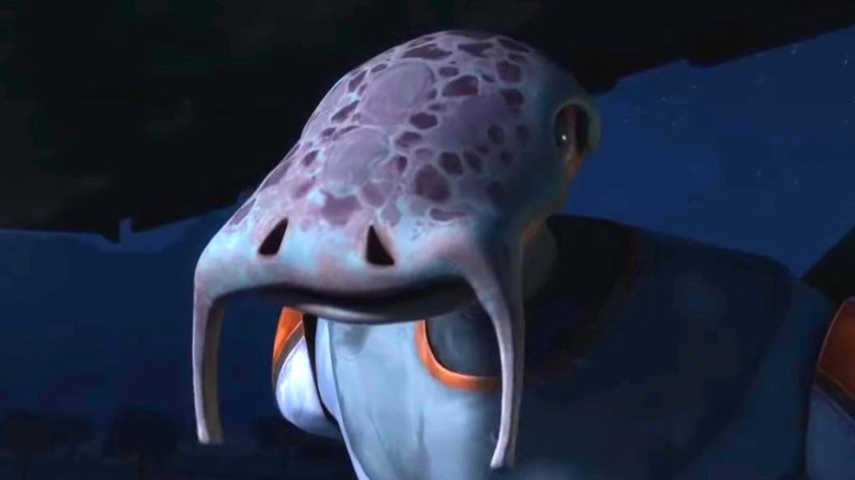 A smiling Selkath 