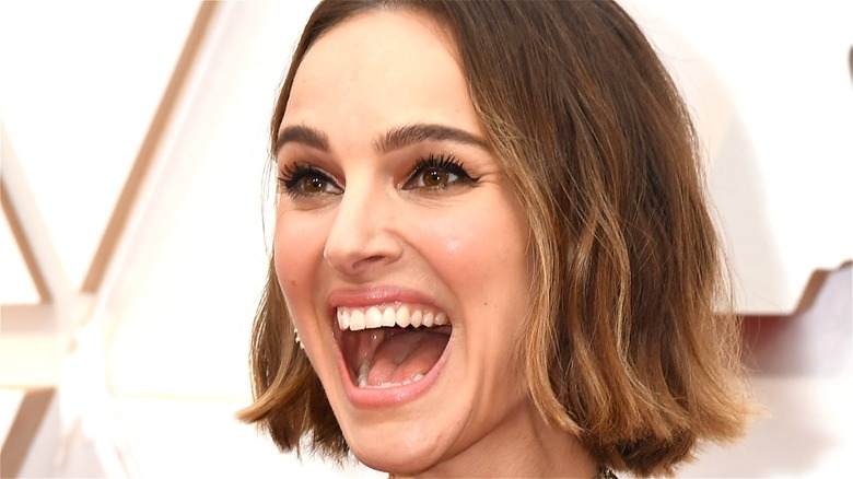 Natalie Portman laughing