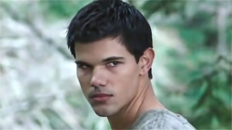 Taylor Lautner in Twilight looking intense