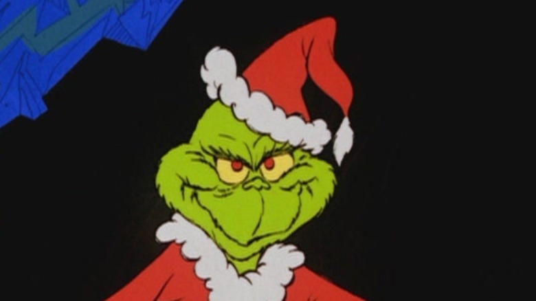 The Grinch smiling