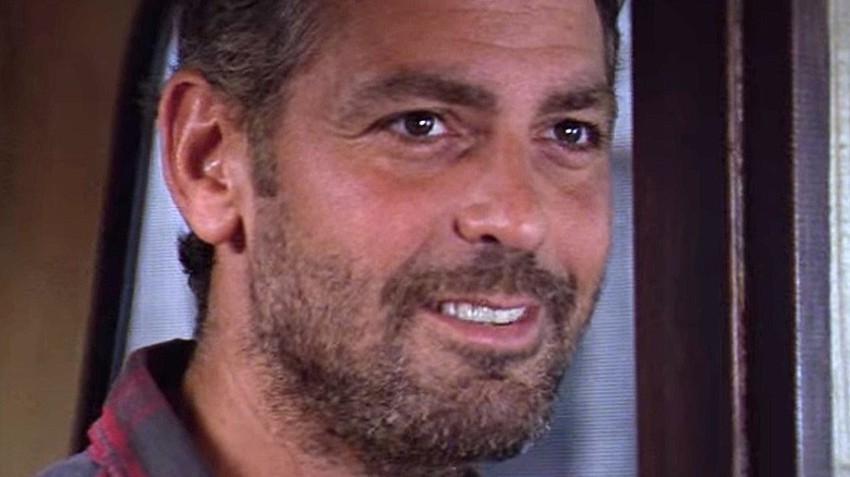 George Clooney as Captain Tyne smiling