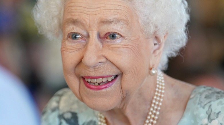 Queen Elizabeth II smiling