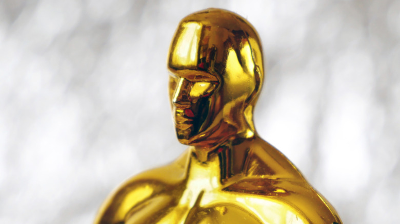 Oscar statuette ready for a closeup 