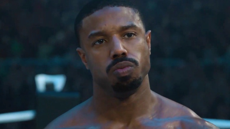 Adonis Creed in a boxing ring