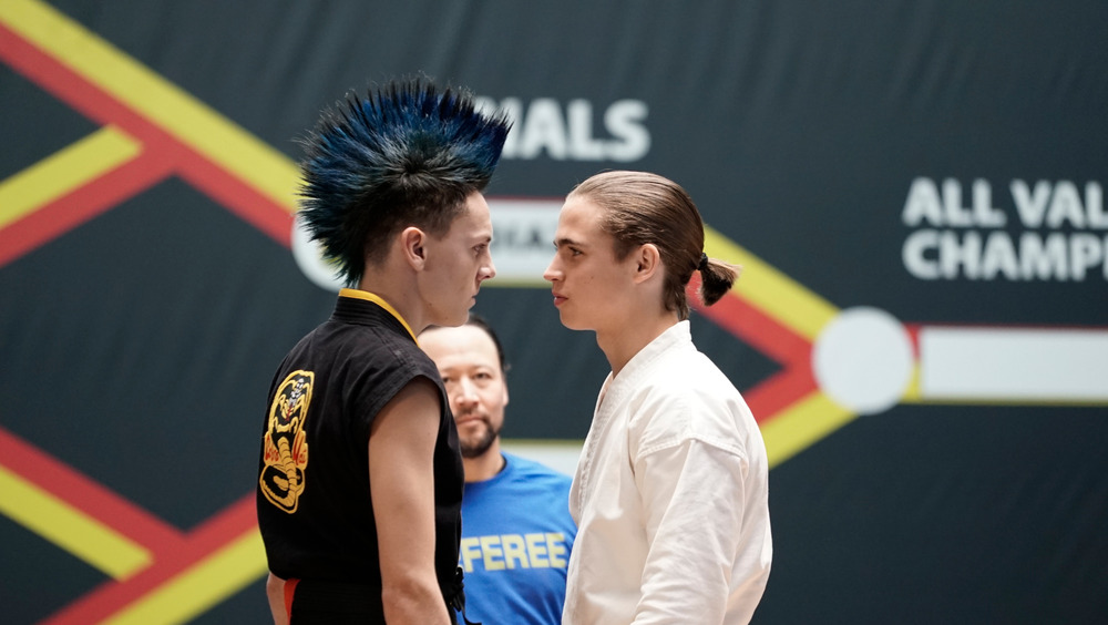 Jacob Bertrand and Tanner Buchanan on Cobra Kai