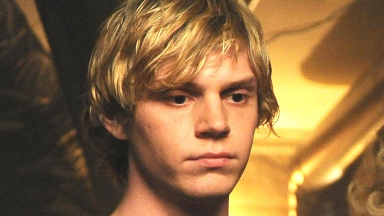 Tate Langdon looking serious