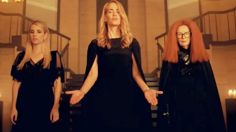 The Witches arrive in "American Horror Story: Apocalypse."