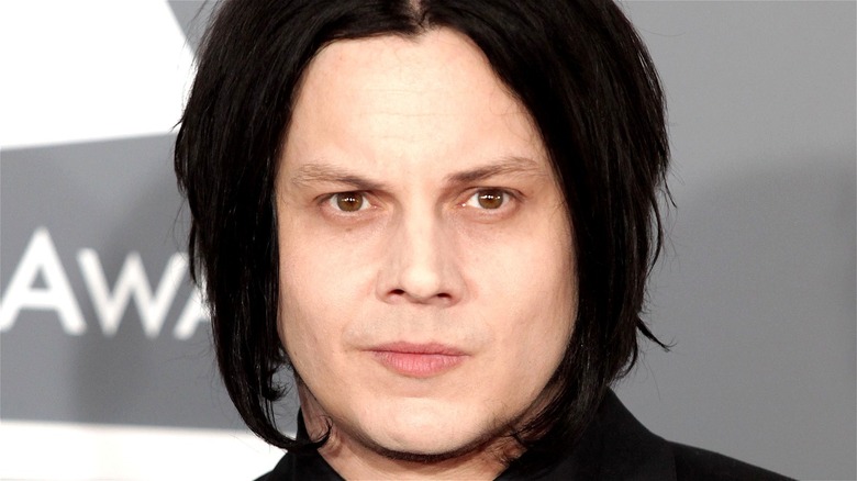 Jack White wearing his hair down