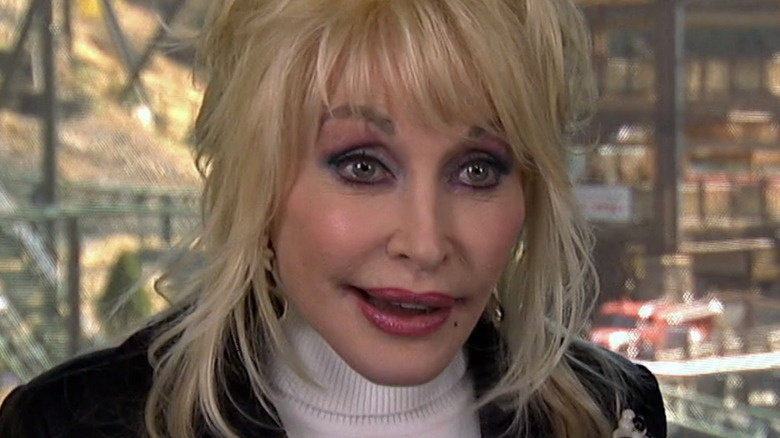 Dolly Parton smiling widely