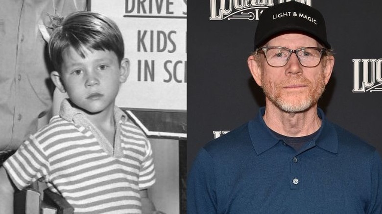 Ron Howard in 1961 and today