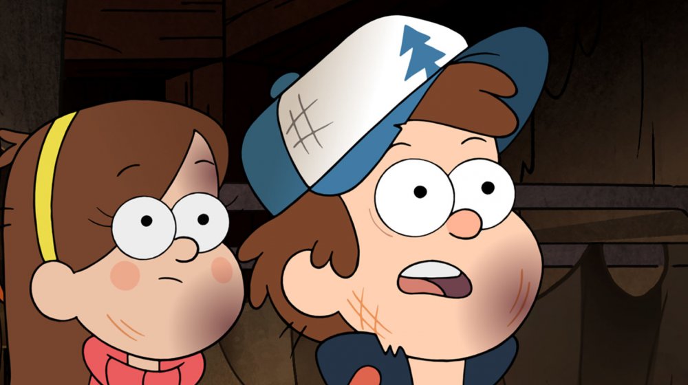 Dipper and Mabel in Gravity Falls