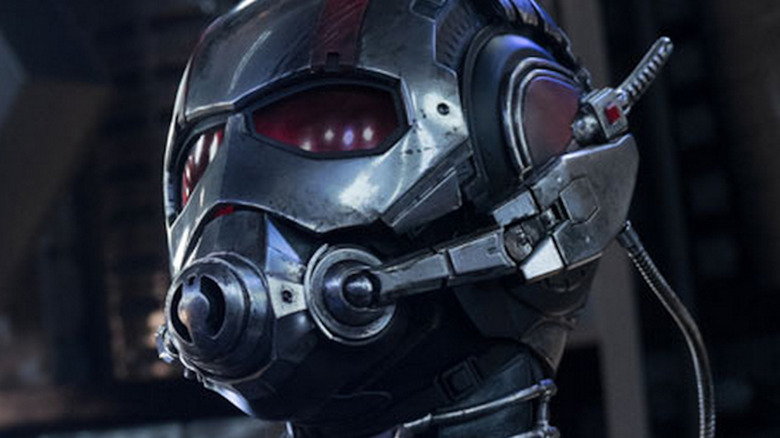 Ant-Man's helmet with scuff marks