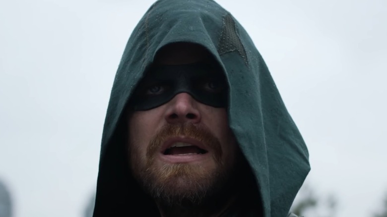 Green Arrow with his mouth open