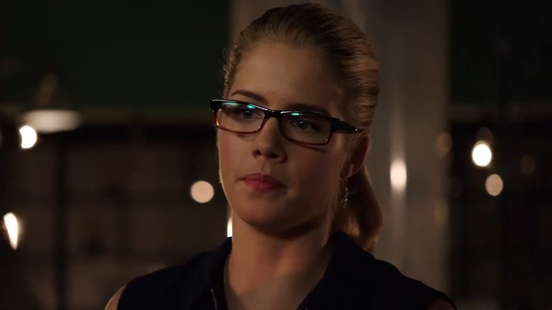 Felicity Smoak looking unimpressed