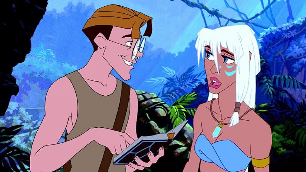 Milo and his Atlantean love interest in Atlantis: The Lost Empire