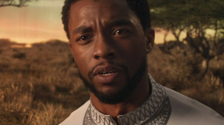 T'Challa facing his father