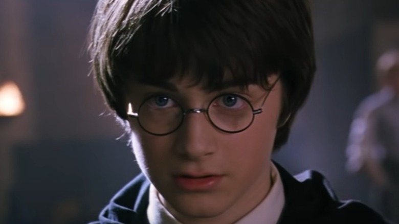 Harry Potter glaring