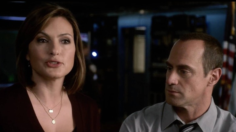 Olivia and Elliot talking