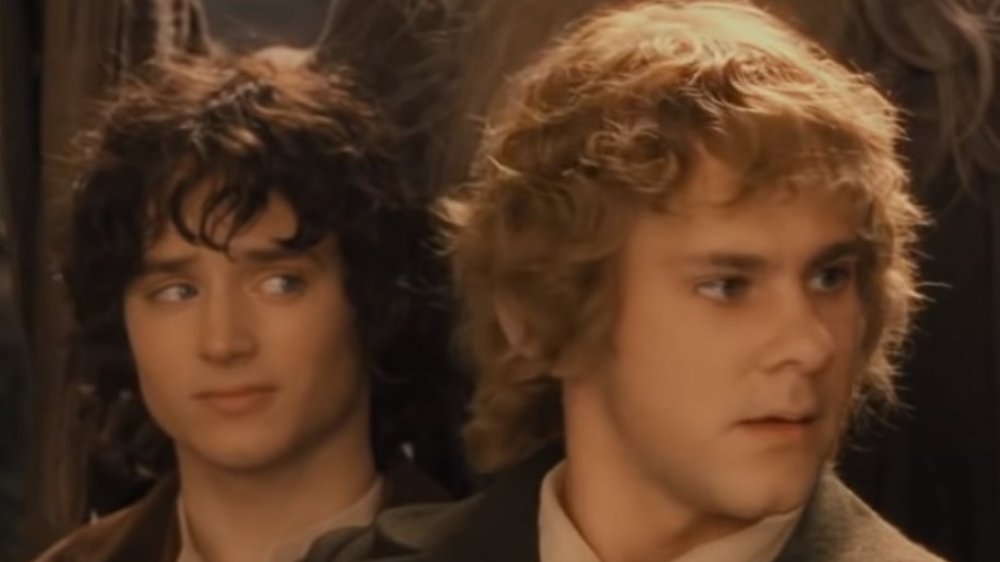 Frodo Baggins and Meriadoc Brandybuck in The Lord of the Rings