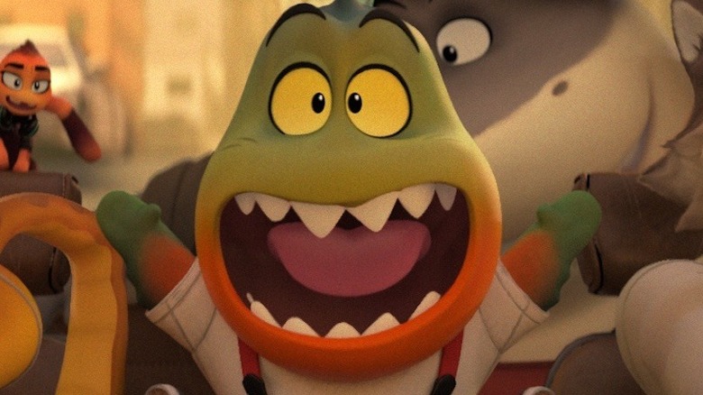 Piranha smiling showing his teeth