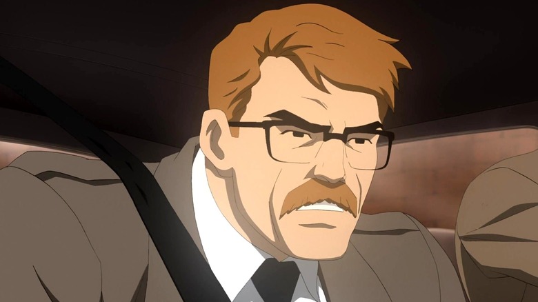 Jim Gordon looking angry in Batman: Year One