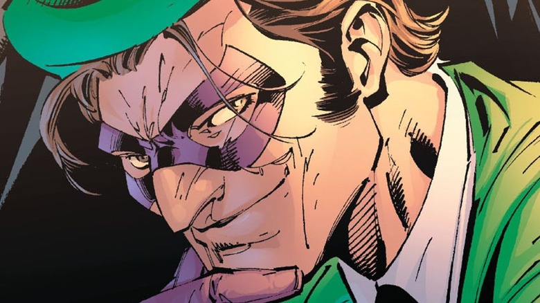 Riddler looking mischievous